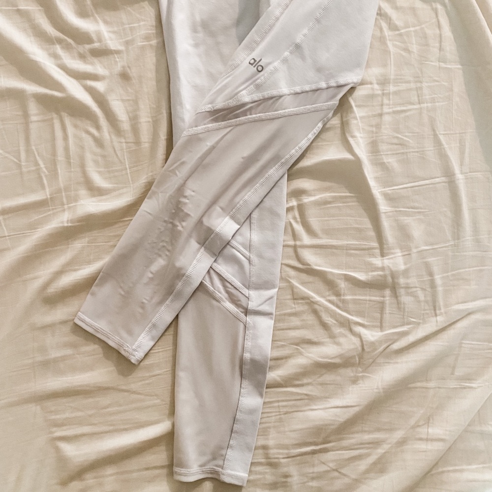 White high waisted alo leggings size S